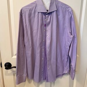 Robert Graham Lavender Micro-Check Dress Shirt